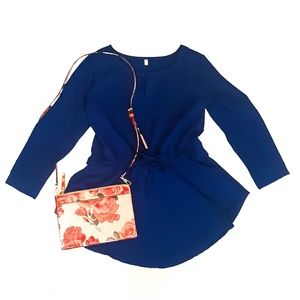 Drawstring Frill Blouse